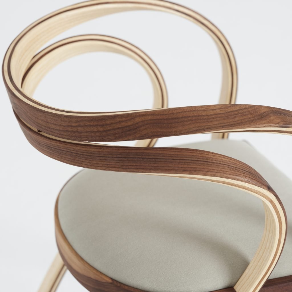 Seat and backrest of the Marino Rocker