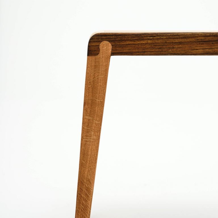 Sapiens chair in solid wood with interlocking joints by MARINOMAZA